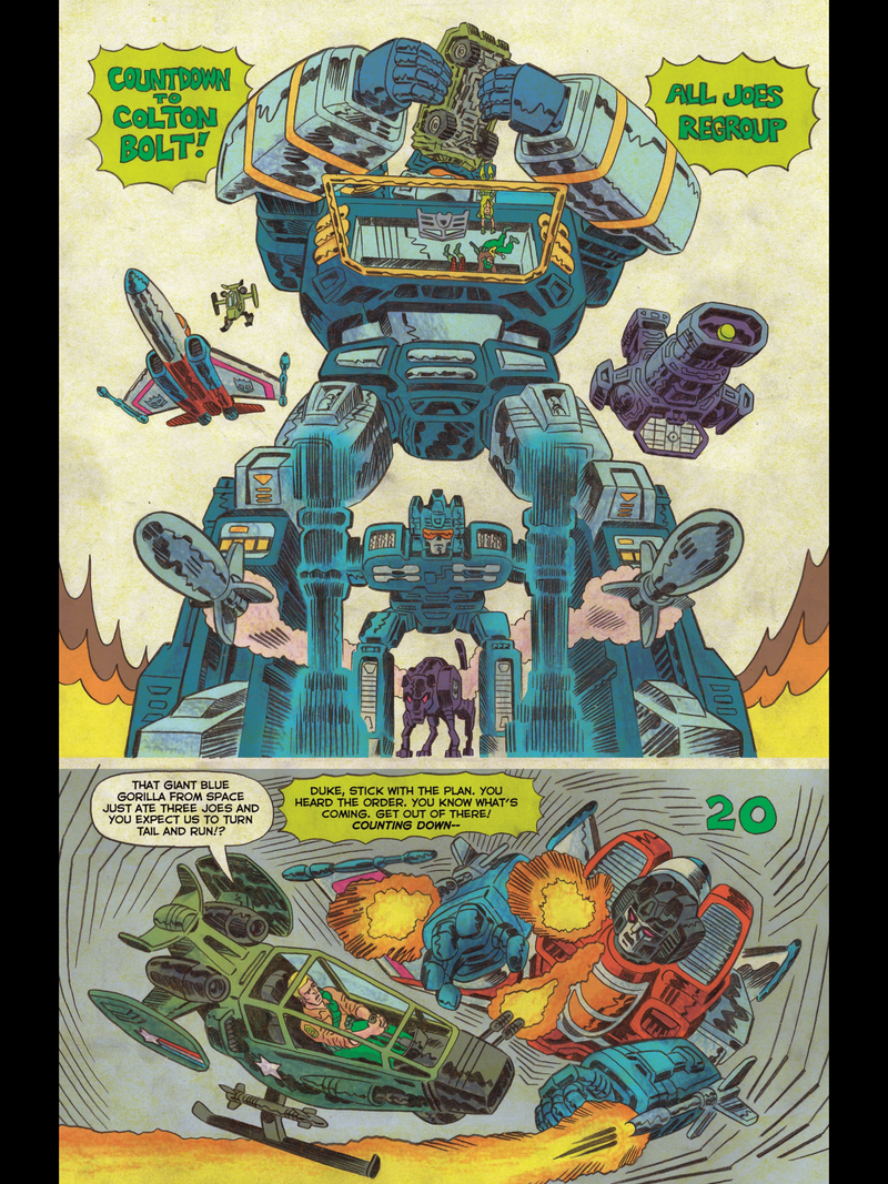 Illustration for article titled Read This: A Transformers Vs. G.I. Joe Comic That's Fun And... Smart!